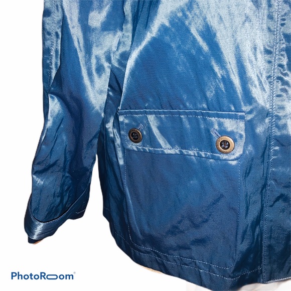 RUBY RD | Dressy Casual Blue Button Jacket - Picture 3 of 6